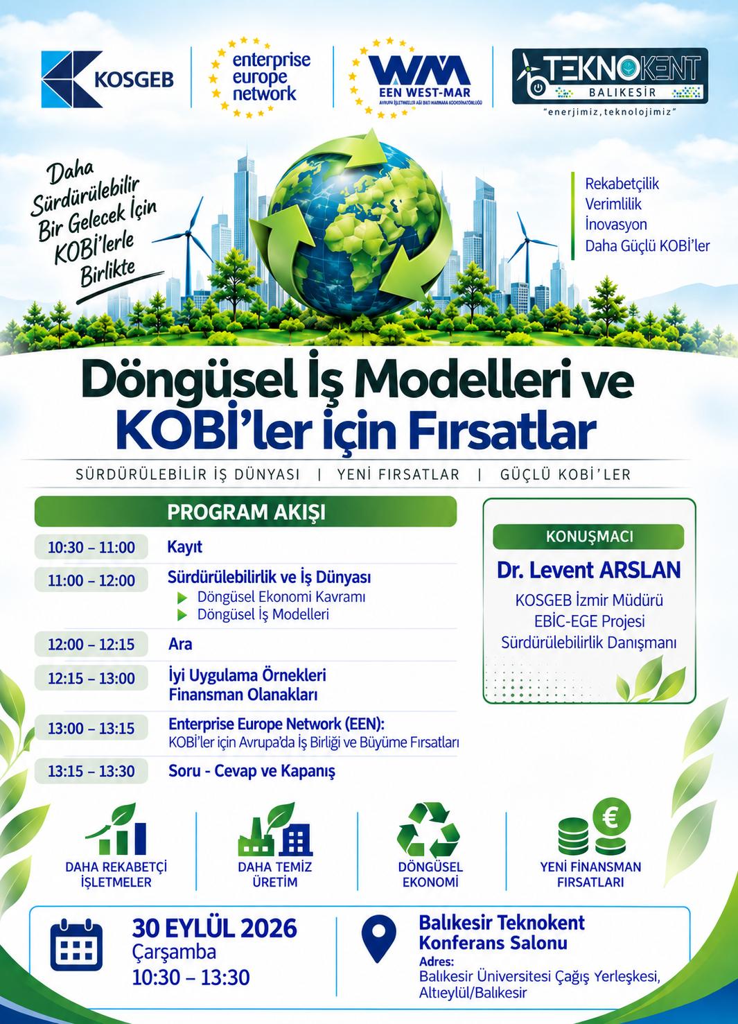 Döngüsel İş Modelleri ve KOBİ'ler İçin Fırsatlar - Balıkesir Teknokent - 1